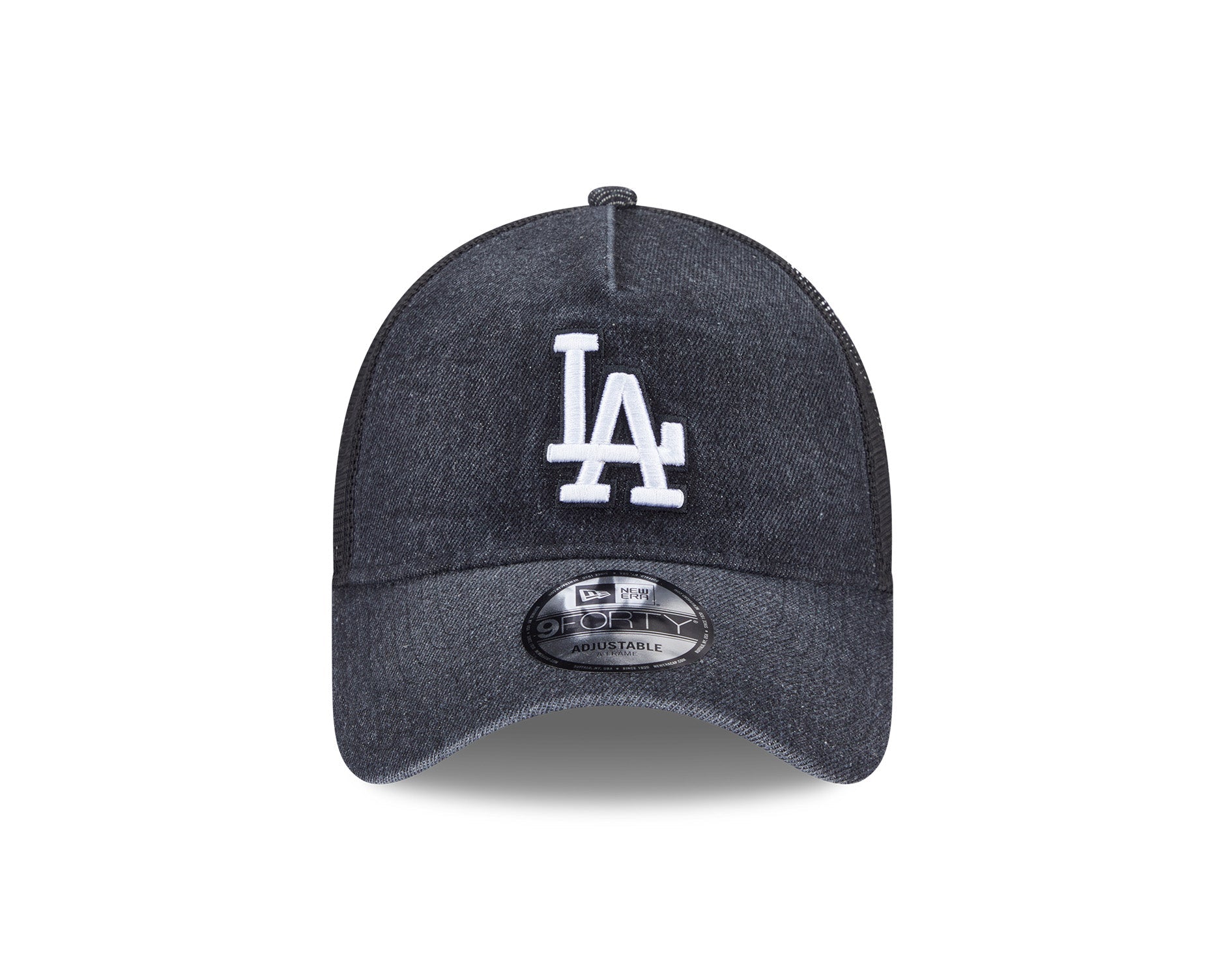 New Era 9Forty A-Frame Trucker Washed Denim Los Angeles Dodgers Black