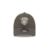 New Era 9Forty AFL 2025 Dusty Charcoal Brisbane Lions