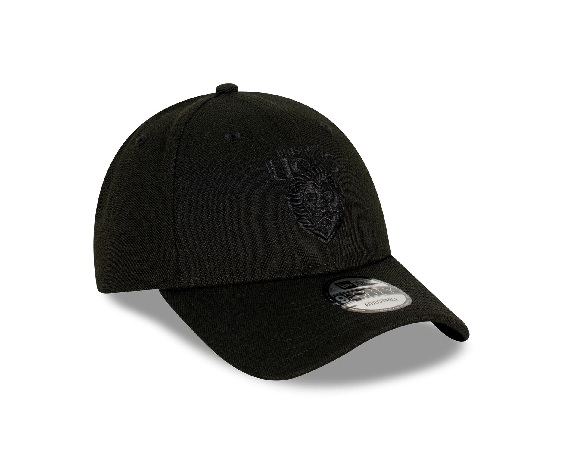 New Era 9Forty AFL Brisbane Lions Black On Black
