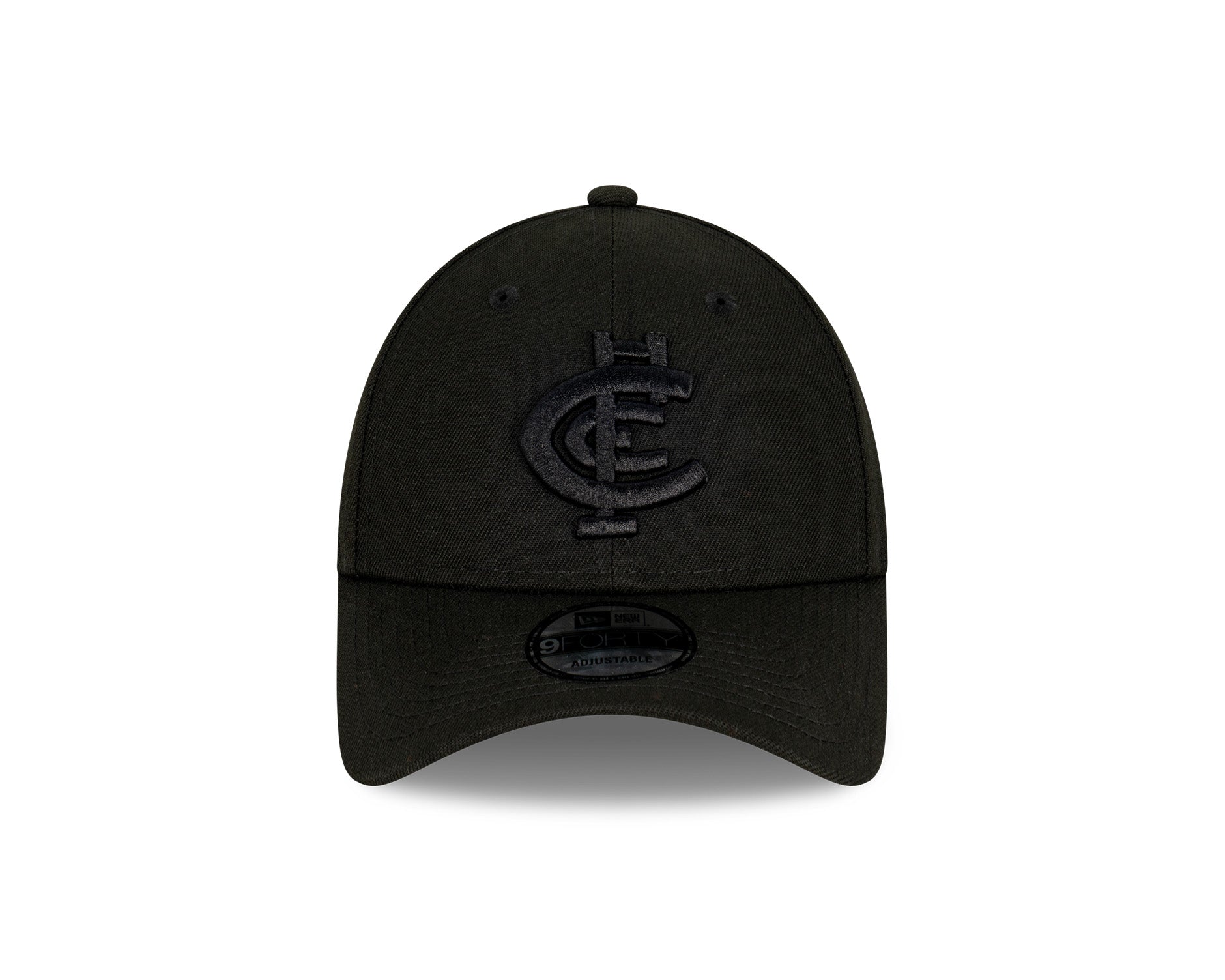 New Era 9Forty AFL Carlton Blues Black On Black