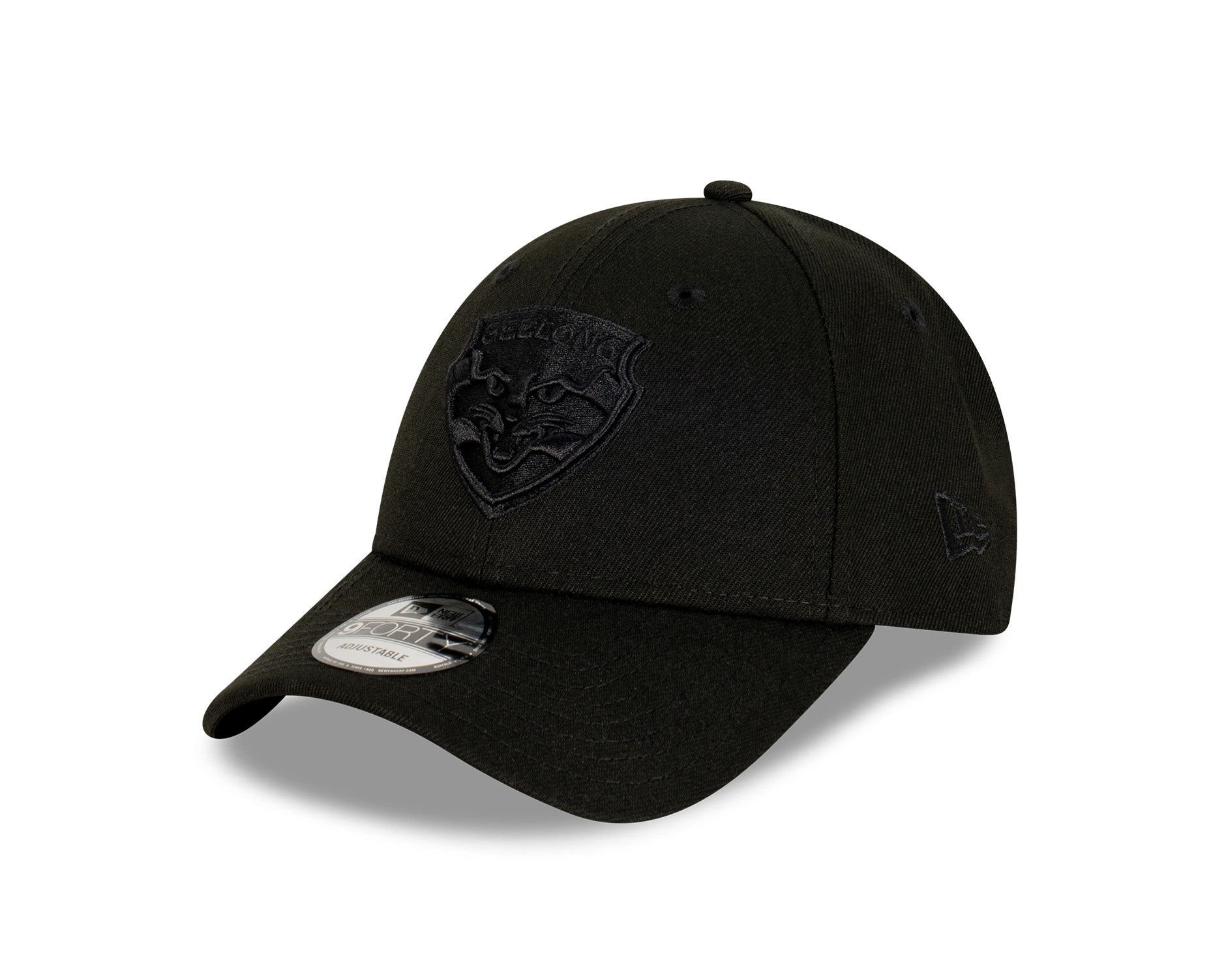 New Era 9Forty AFL Geelong Cats Black On Black