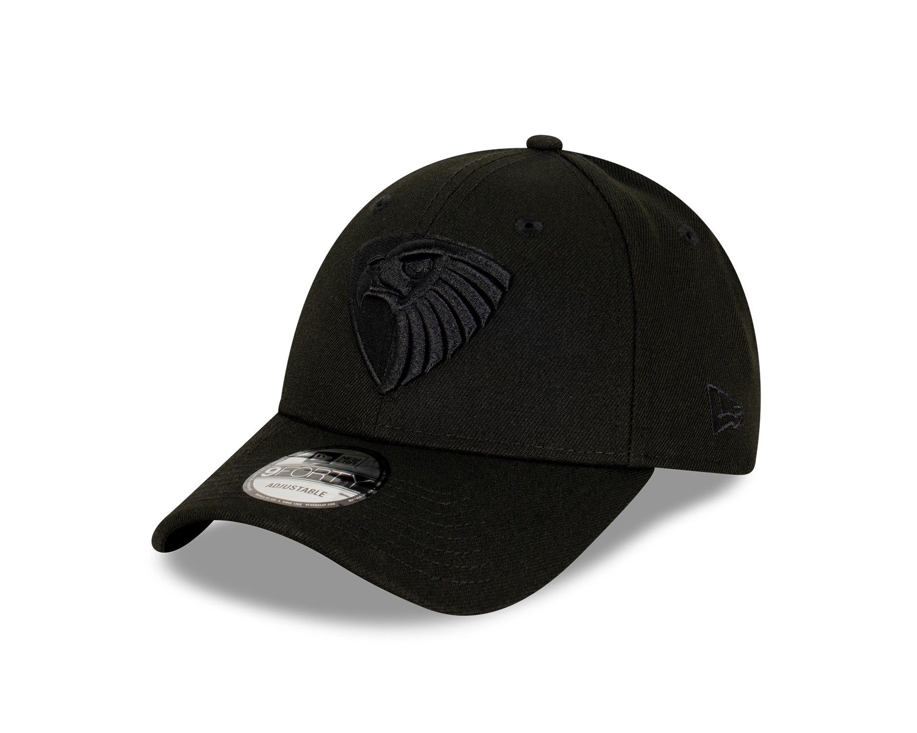 New Era 9Forty AFL Hawthorn Hawks Black On Black