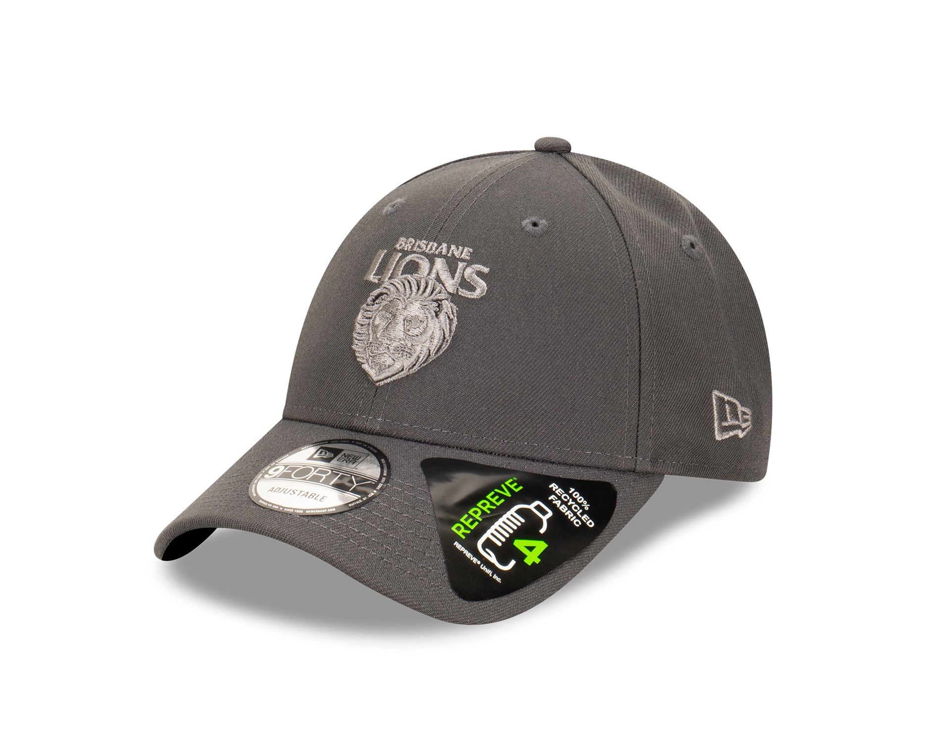 New Era 9Forty AFL Tonal Repreve Brisbane Lions Graphite