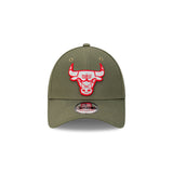 New Era 9Forty Clothstrap NBA Olive Grey Chicago Bulls