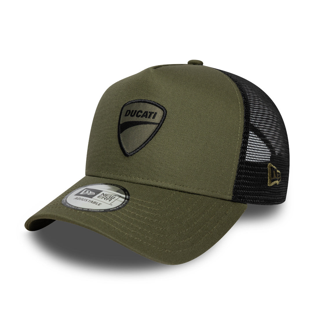 New Era 9Forty E Frame Trucker Moto GP Duacti New Olive/Black