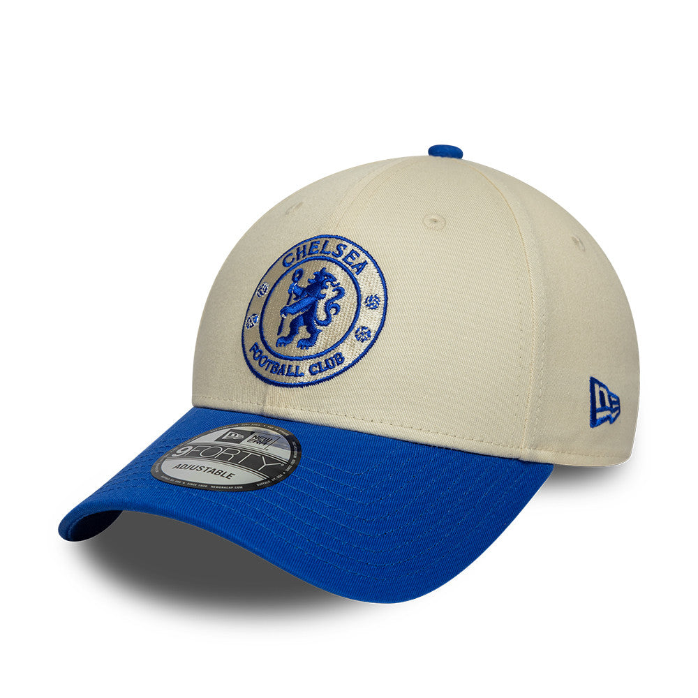 New Era 9Forty EPL Seasonal Contrast Chelsea FC Light Cream