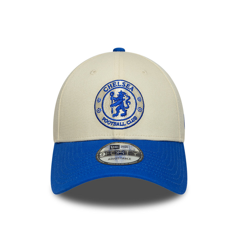 New Era 9Forty EPL Seasonal Contrast Chelsea FC Light Cream