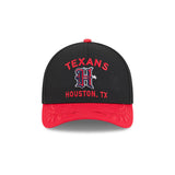 New Era 9Forty Mid Crown A-Frame NFL 25 Draft Houston Texans Black