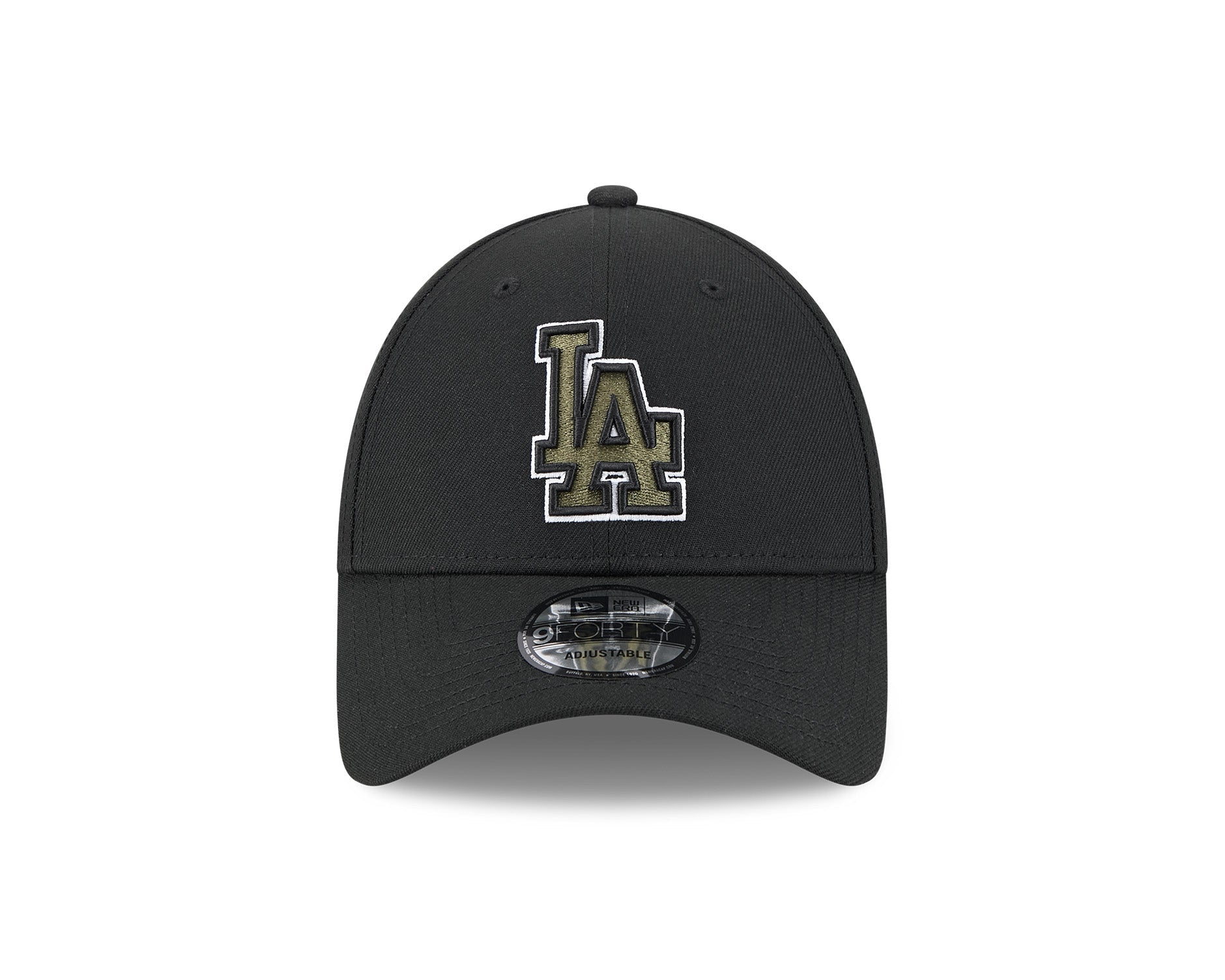 New Era 9Forty MLB Outline Los Angeles Dodgers Black/Olive