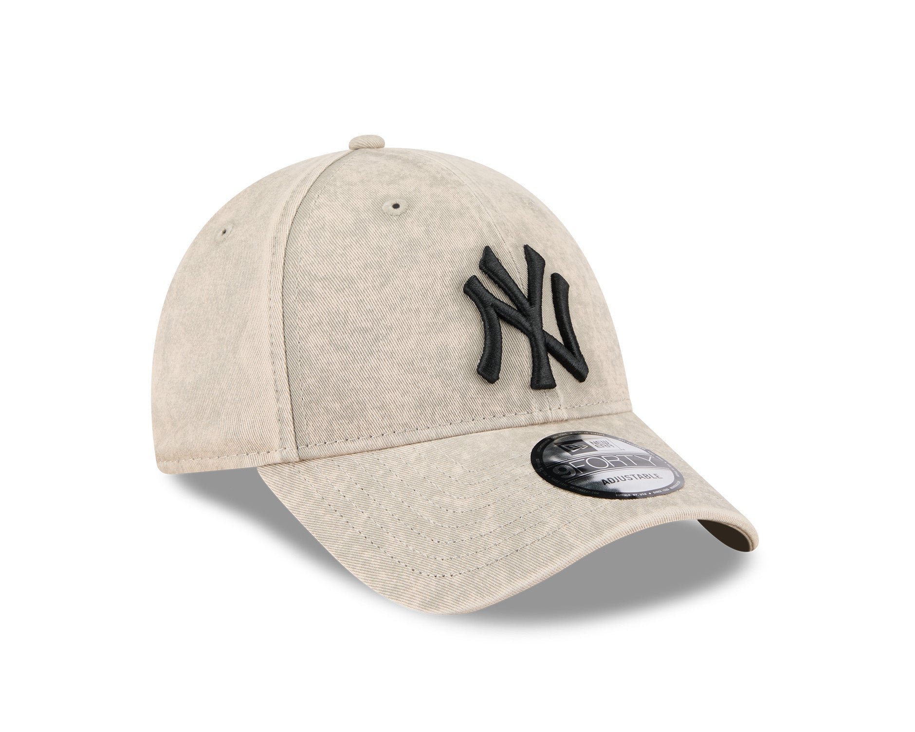 New Era 9Forty MLB Washed Pebble Black New York Yankees