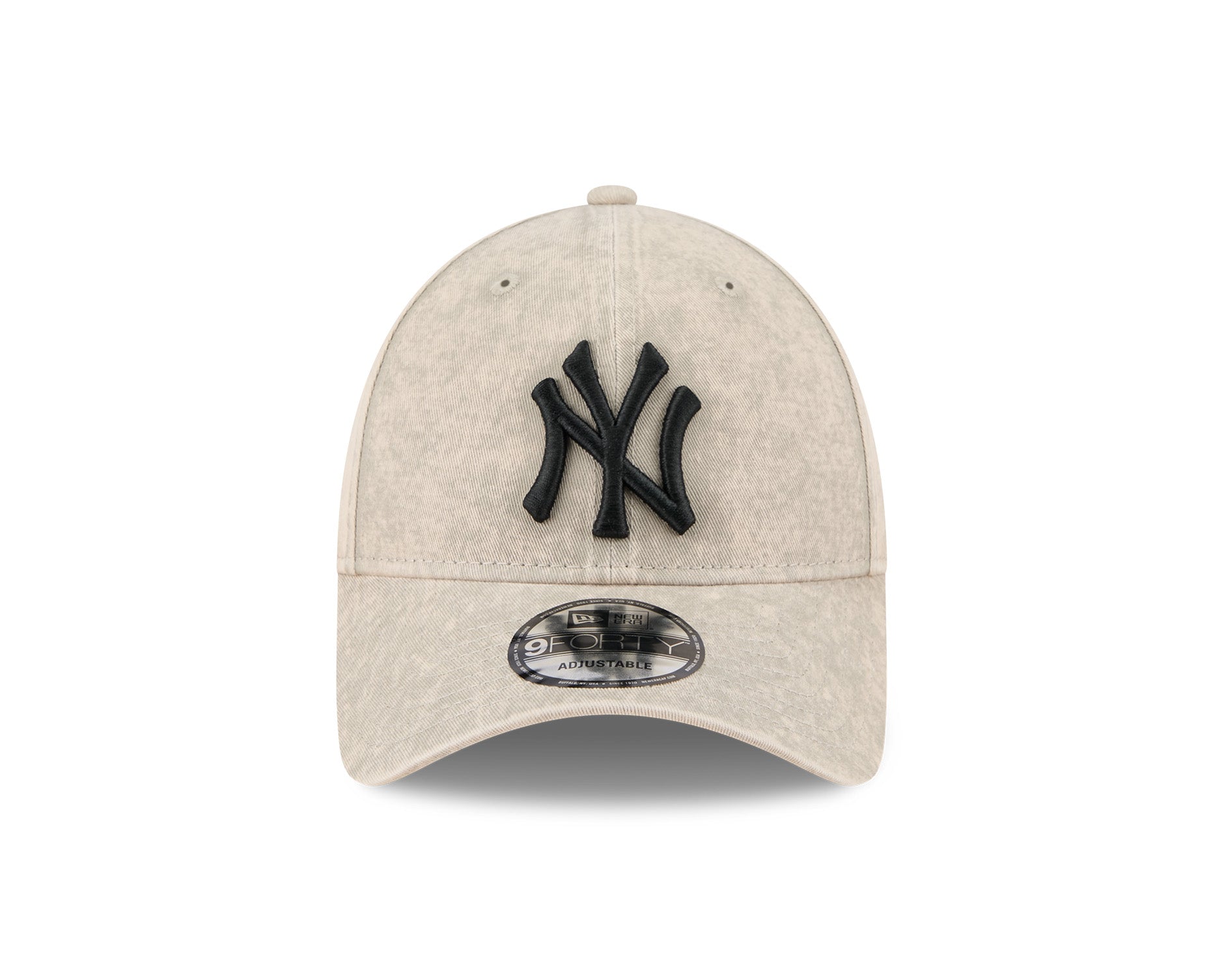 New Era 9Forty MLB Washed Pebble Black New York Yankees