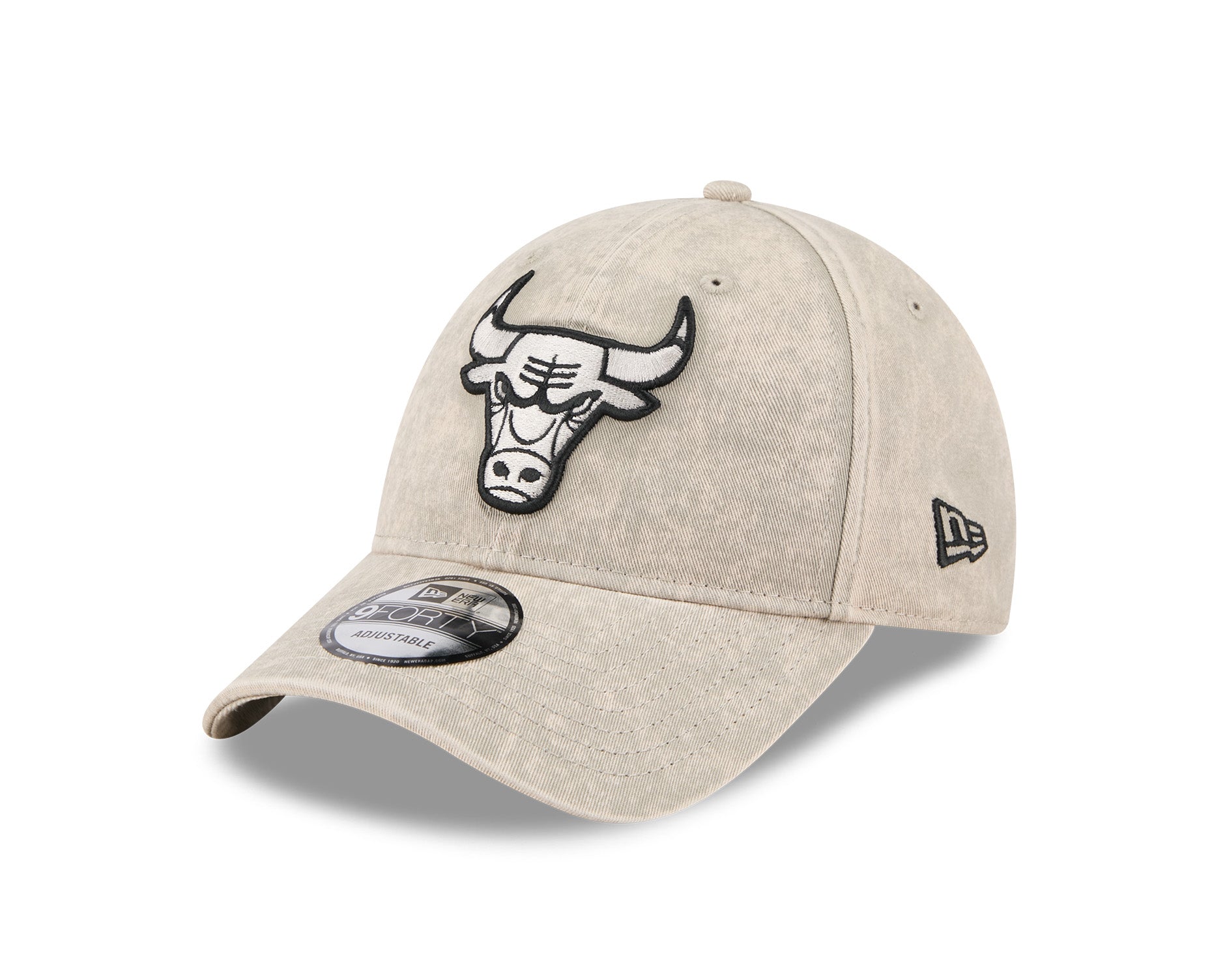New Era 9Forty NBA Washed Pebble Black Chicago Bulls