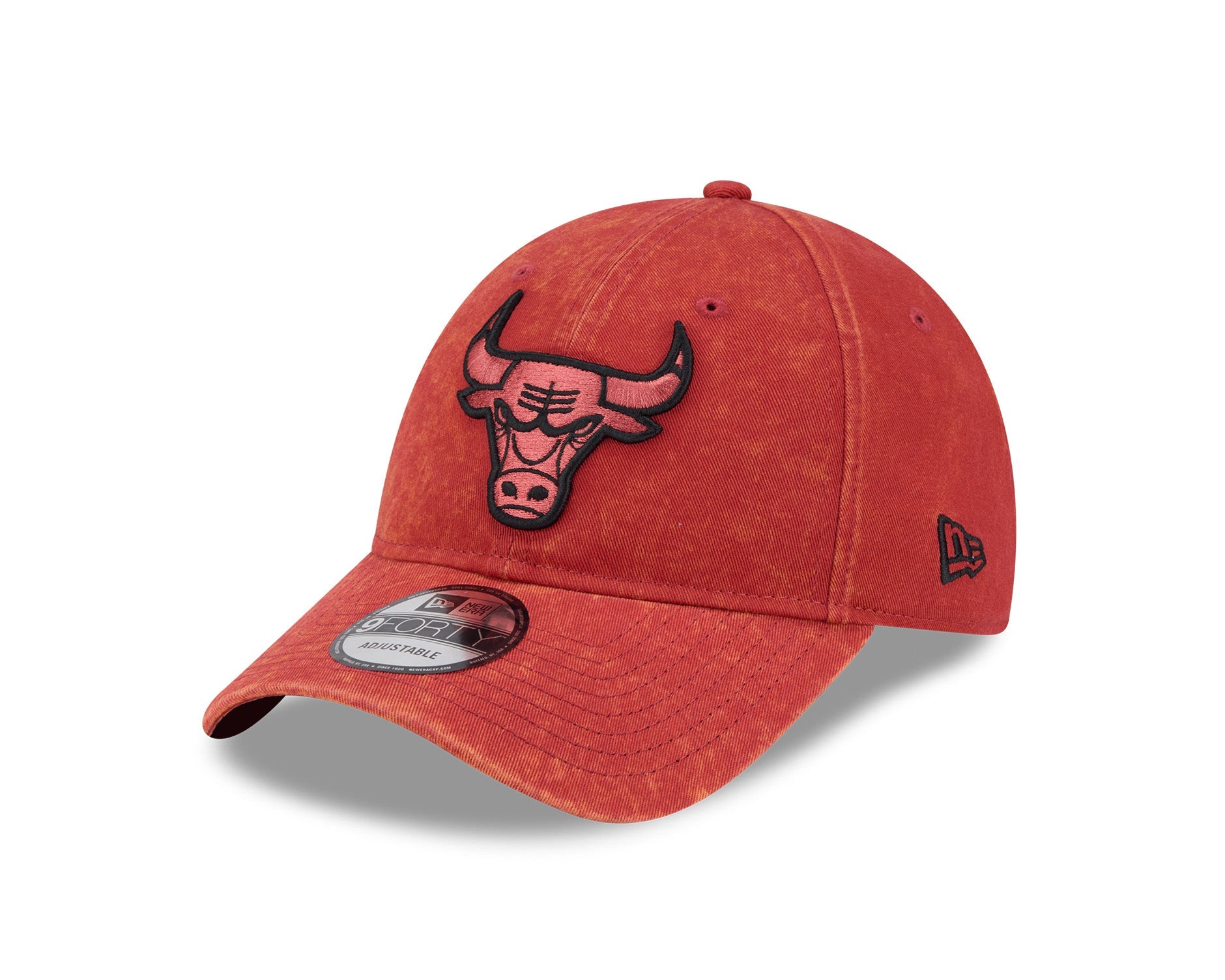 New Era 9Forty NBA Washed Rust Chicago Bulls Red