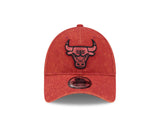 New Era 9Forty NBA Washed Rust Chicago Bulls Red