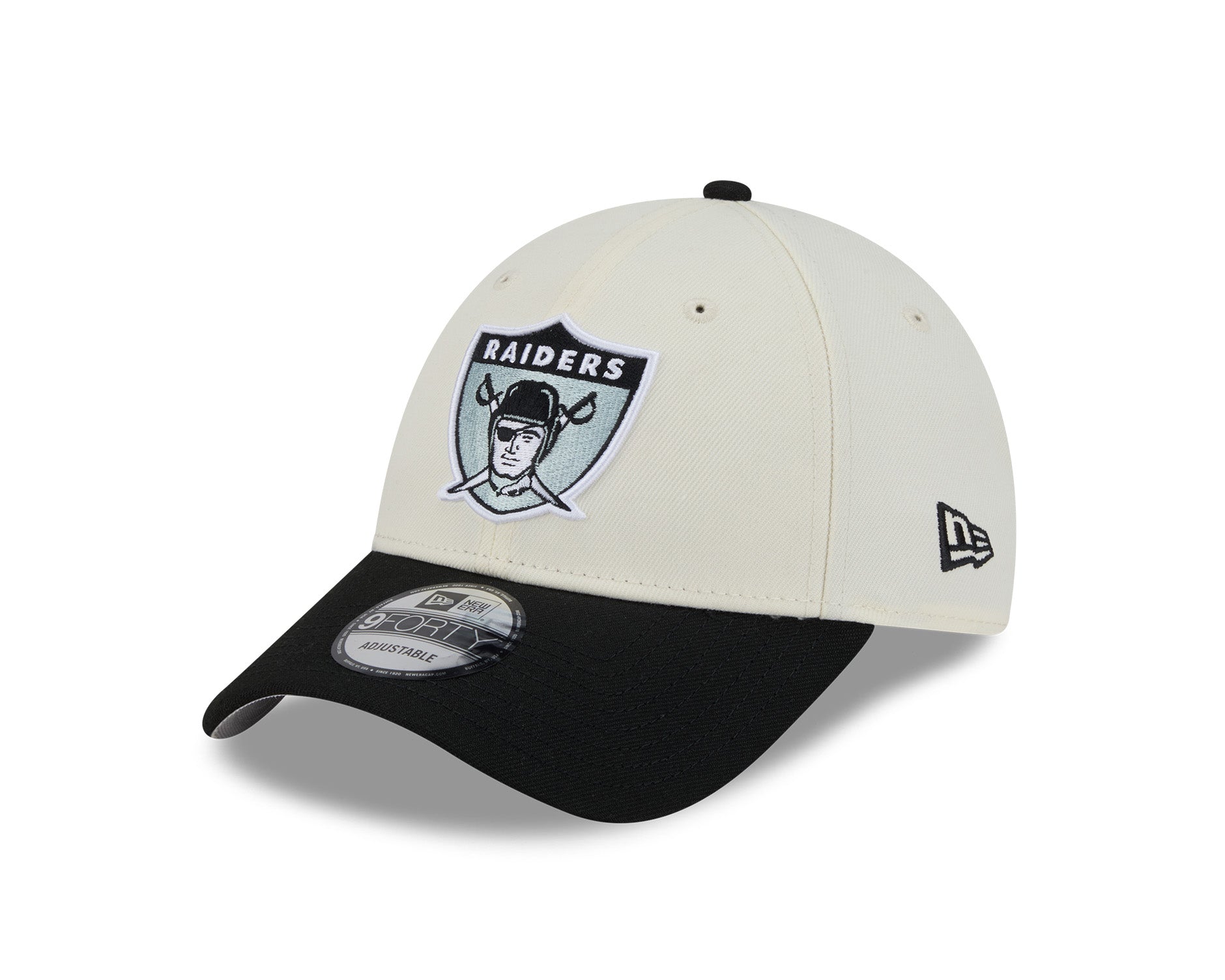 New Era 9Forty NFL Historic Las Vegas Raiders Chrome White/OTC