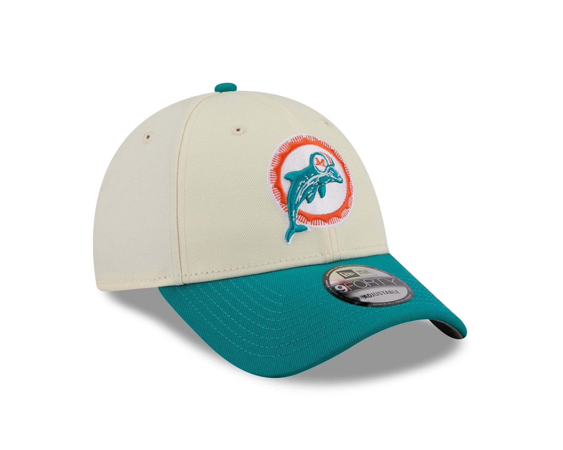 New Era 9Forty NFL Historic Miami Dolphins Chrome White/OTC