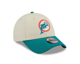 New Era 9Forty NFL Historic Miami Dolphins Chrome White/OTC