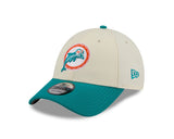 New Era 9Forty NFL Historic Miami Dolphins Chrome White/OTC