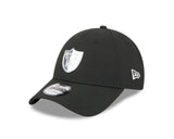 New Era 9Forty NFL Liquid Metal Las Vegas Raiders Black