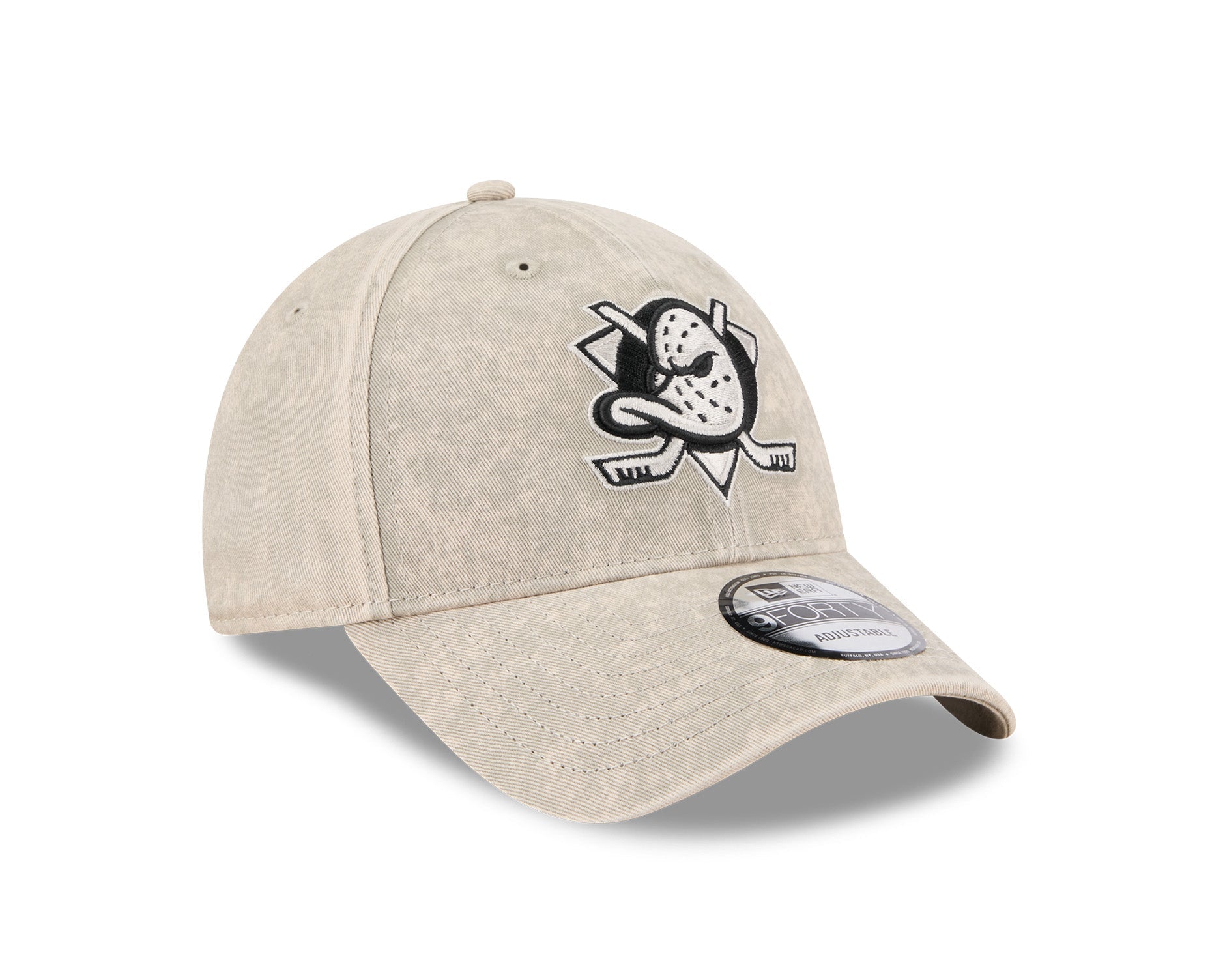 New Era 9Forty NHL Washed Pebble Black Anaheim Ducks