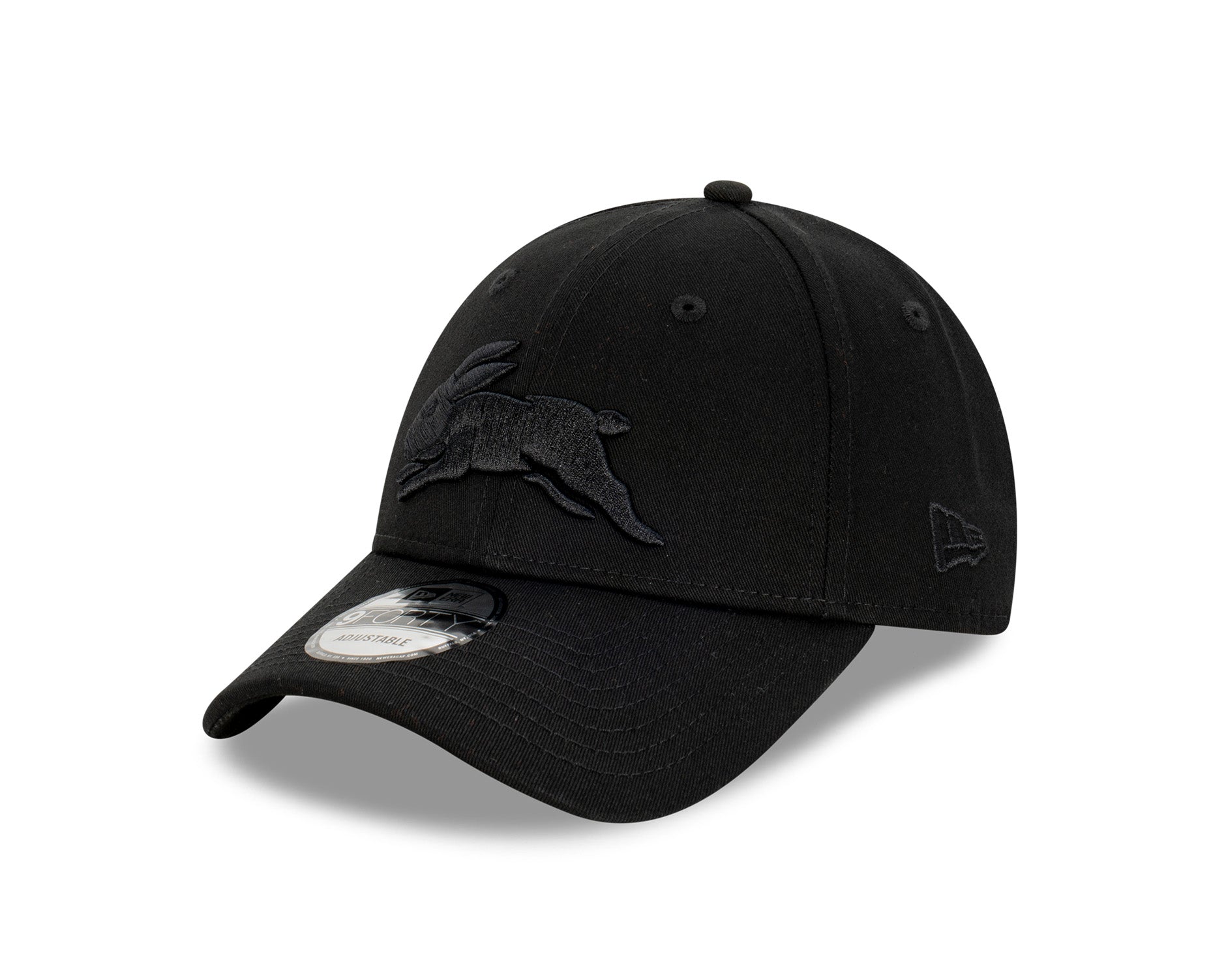 New Era 9Forty NRL South Sydney Rabbitohs Black On Black