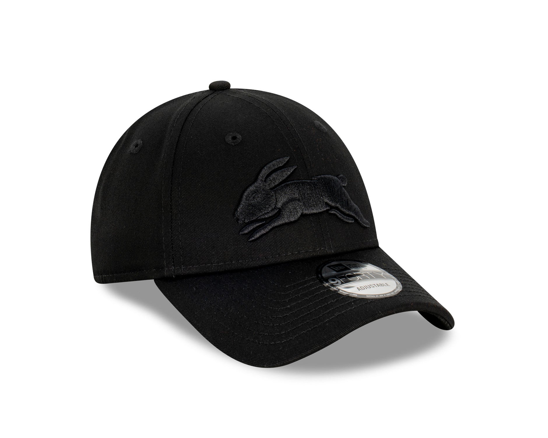New Era 9Forty NRL South Sydney Rabbitohs Black On Black
