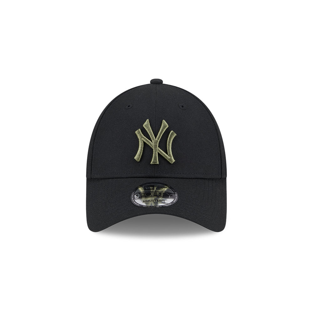 New Era 9Forty Strapback MLB Seasonal New York Yankees Black Olive
