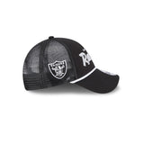 New Era 9Forty Trucker NFL Team Script Las Vegas Raiders Black