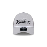 New Era 9Forty Trucker NFL Team Script Las Vegas Raiders Grey
