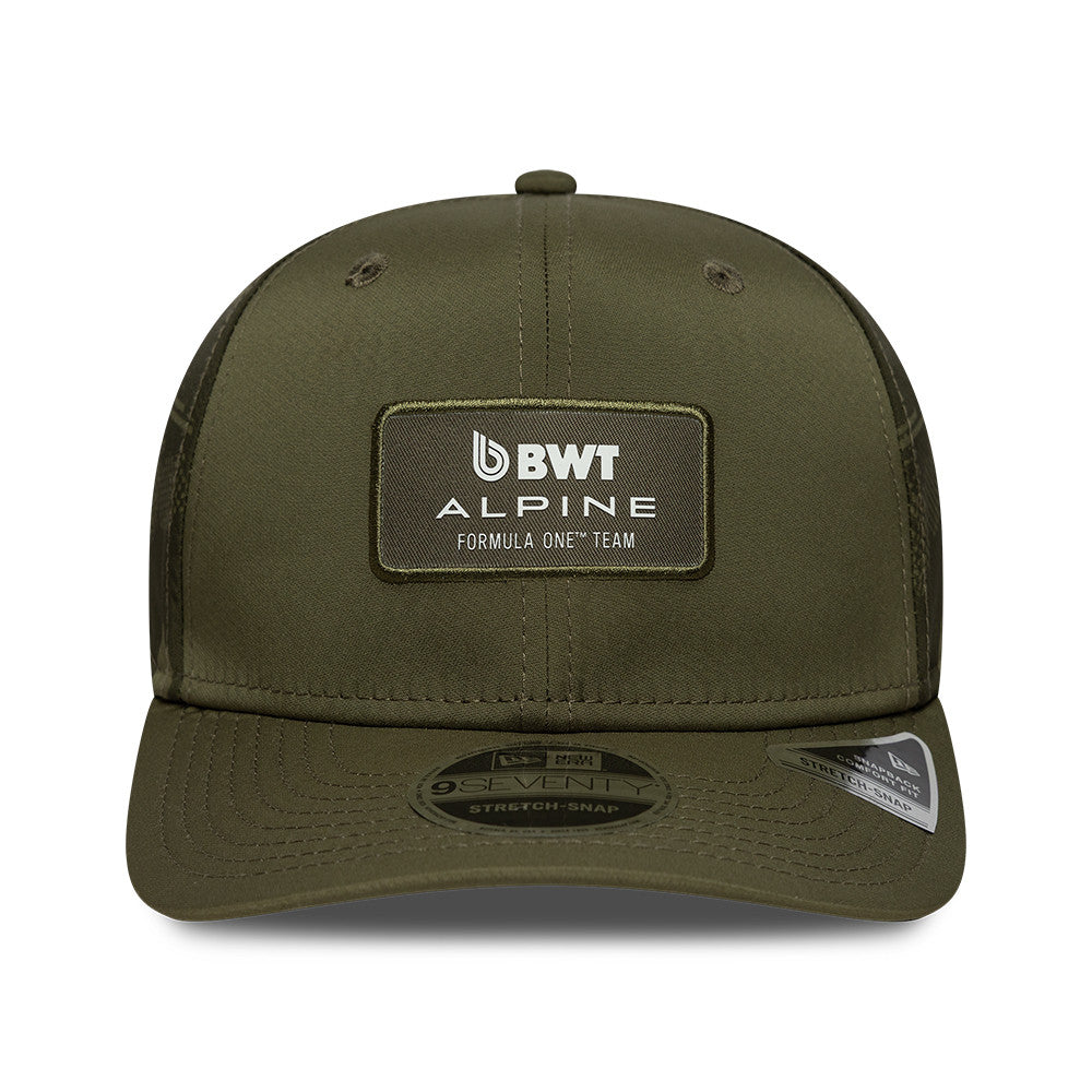 New Era 9Seventy F1 Patch Alpine Racing New Olive