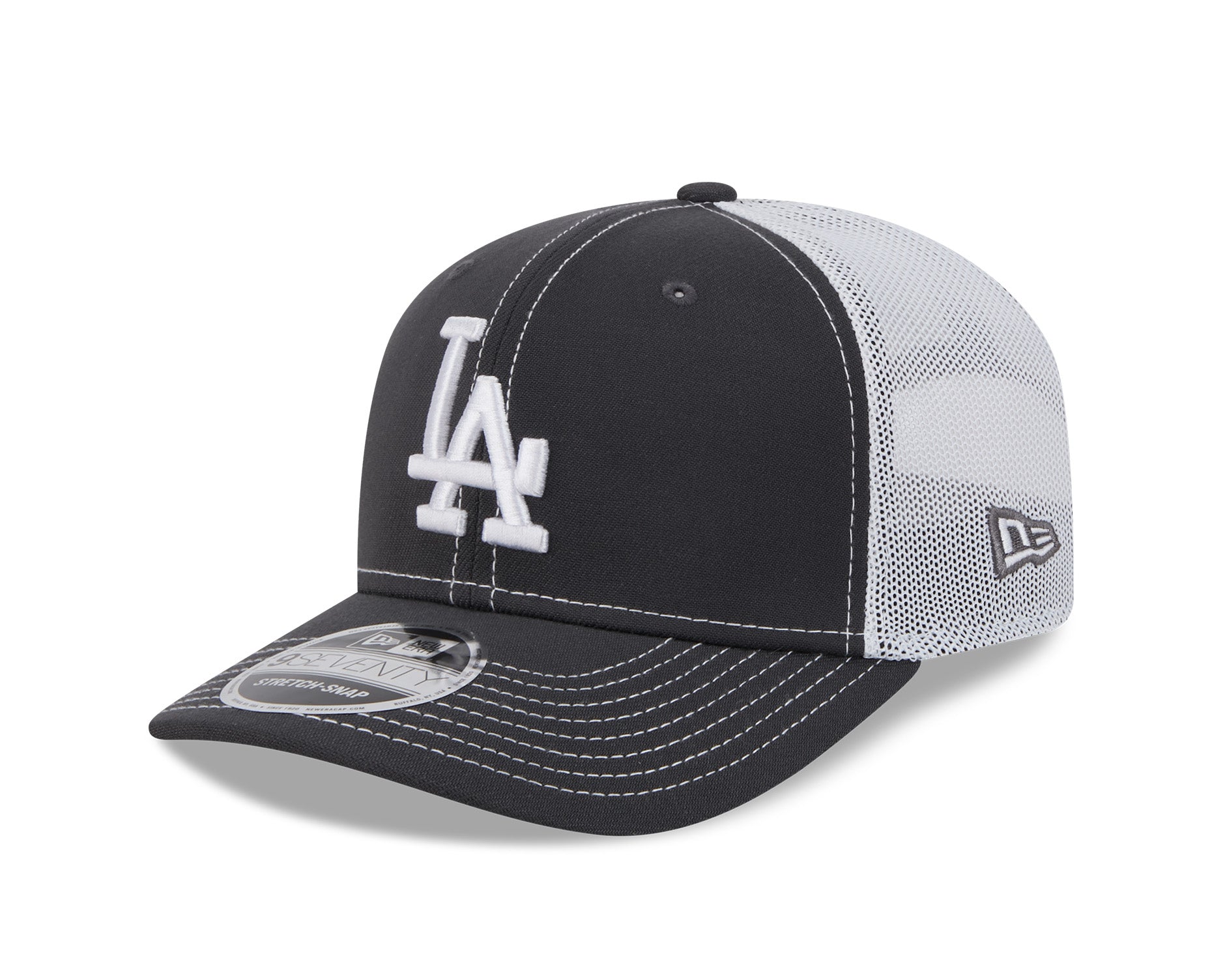 New Era 9Seventy MLB Contrast Trucker Los Angeles Dodgers Graphite/White