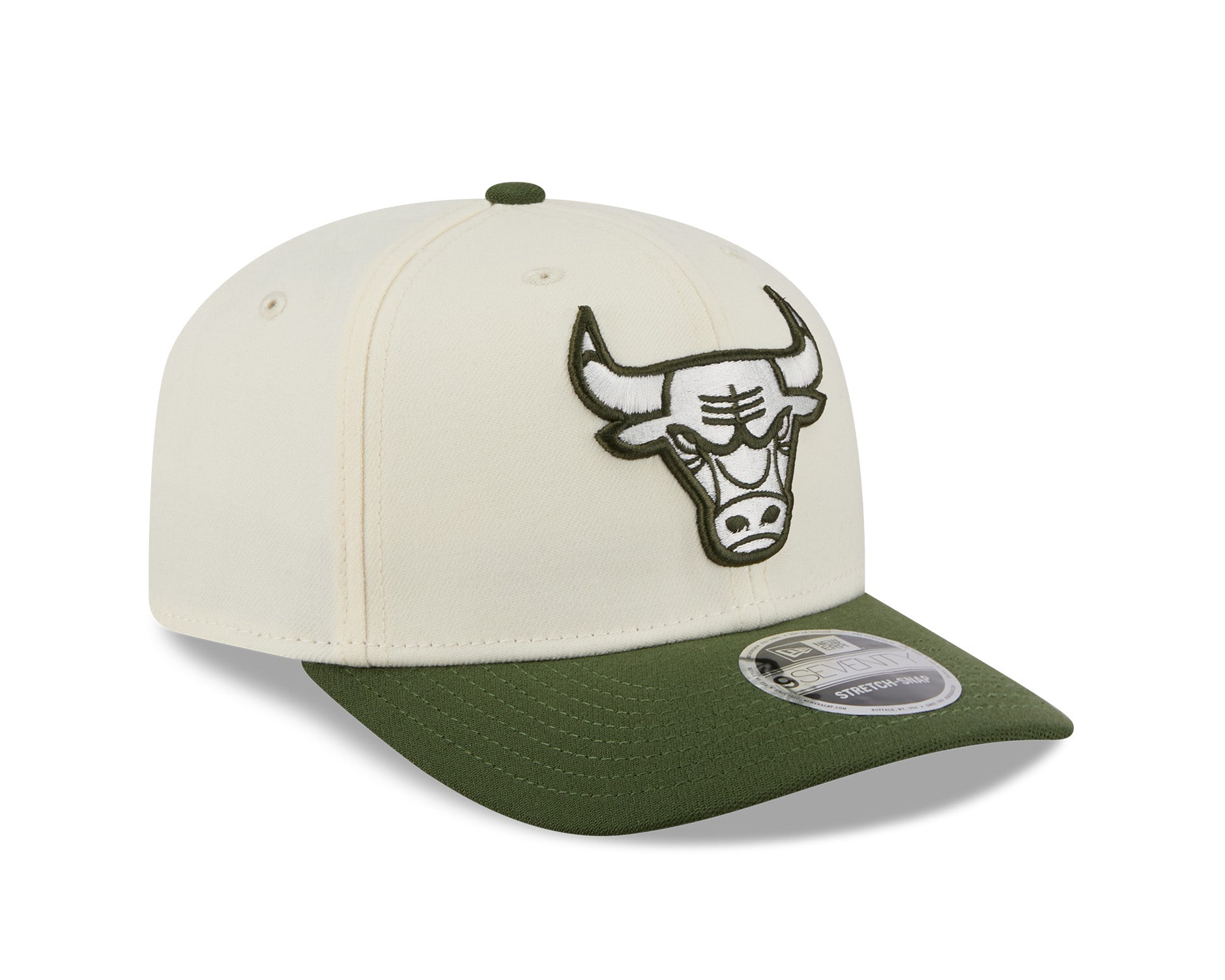 New Era 9Seventy NBA Rifle Green 2Tone Chicago Bulls Chrome White/Rifle Green