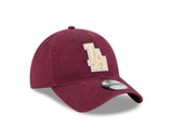 New Era 9Twenty MLB Boucle Los Angeles Dodgers Frosted Burgundy