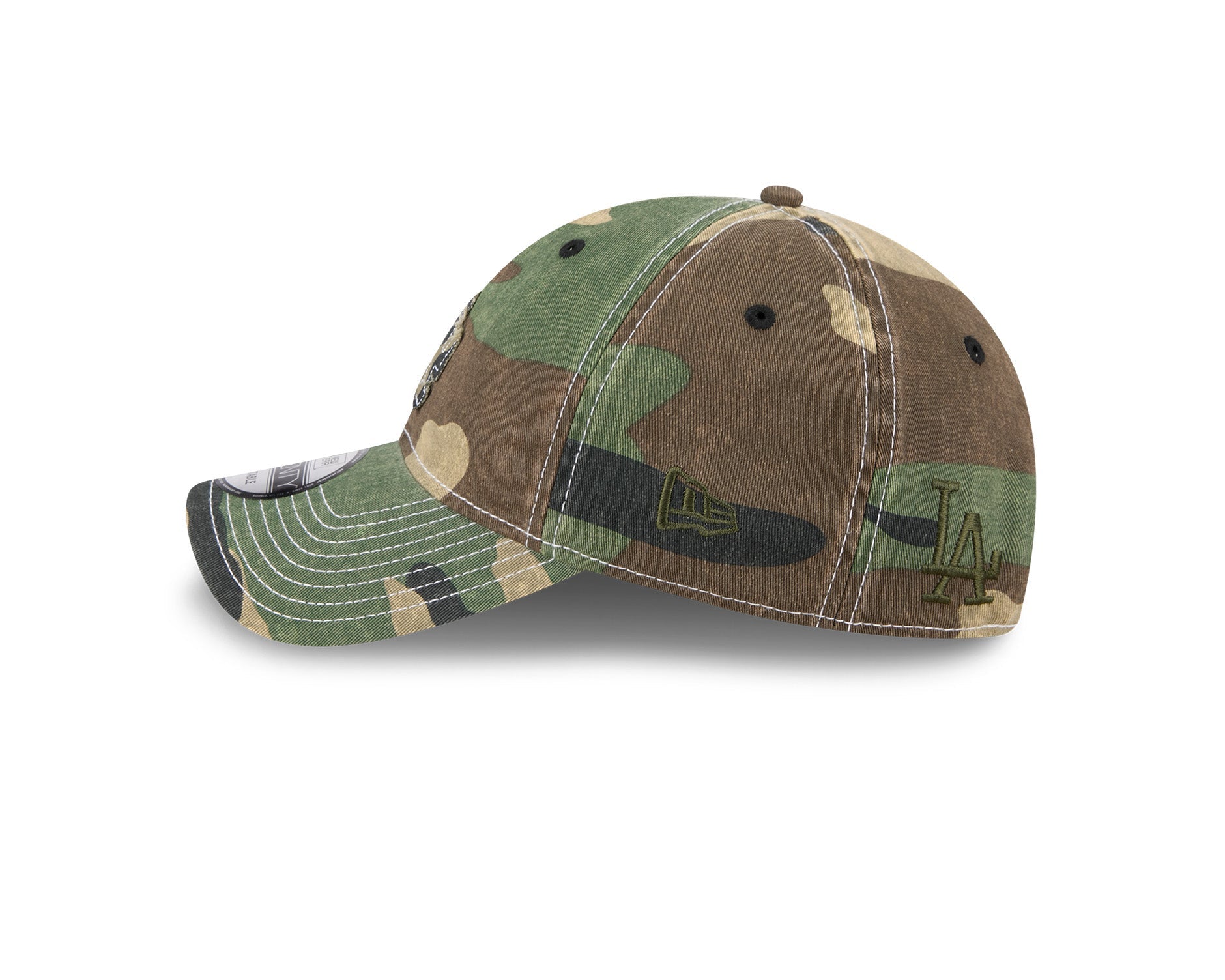 New Era 9Twenty MLB Frayed Los Angeles Dodgers Woodland Camo