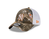 New Era 9Twenty MLB Real Tree Distressed New York Yankees Orange Pop