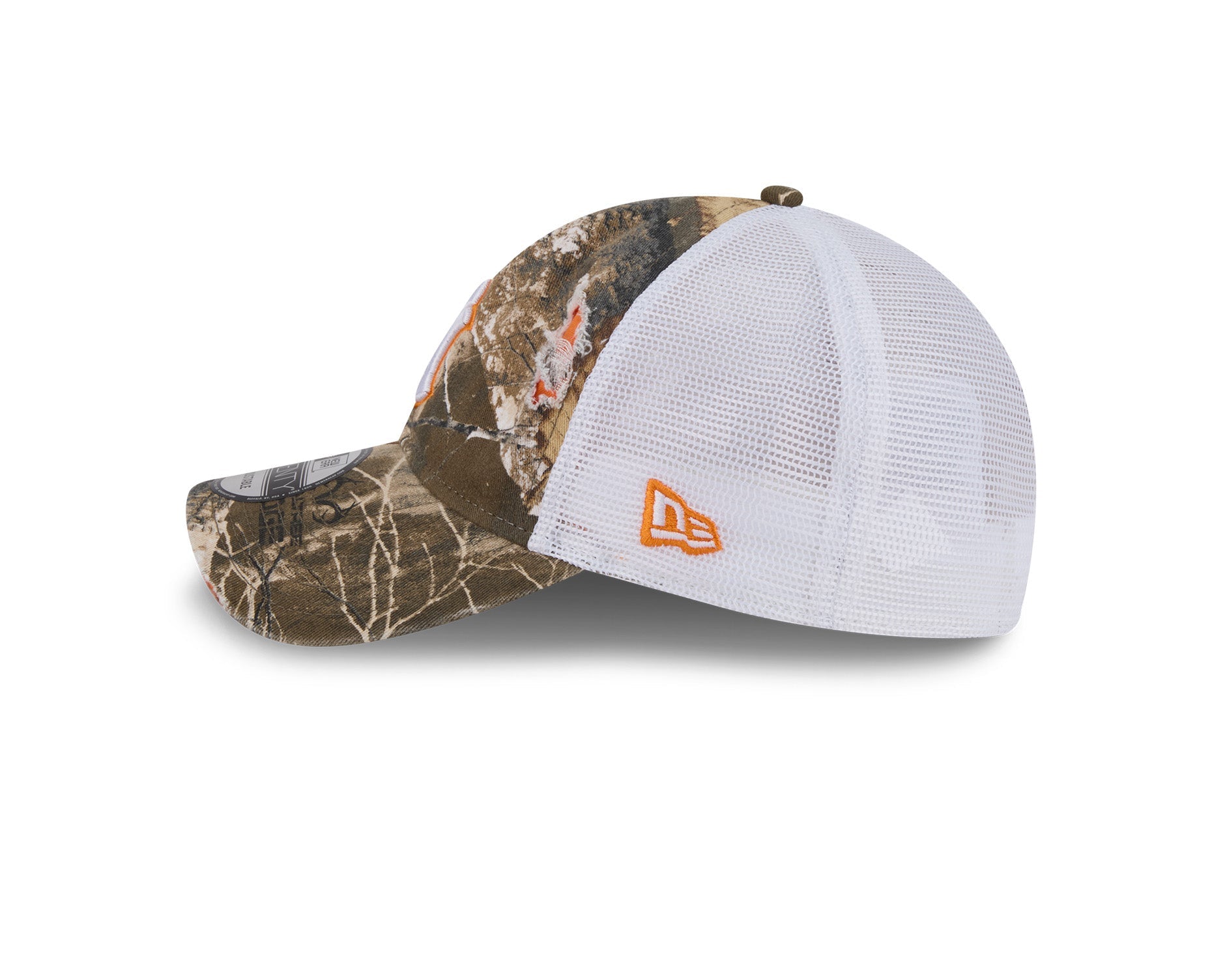 New Era 9Twenty MLB Real Tree Distressed New York Yankees Orange Pop