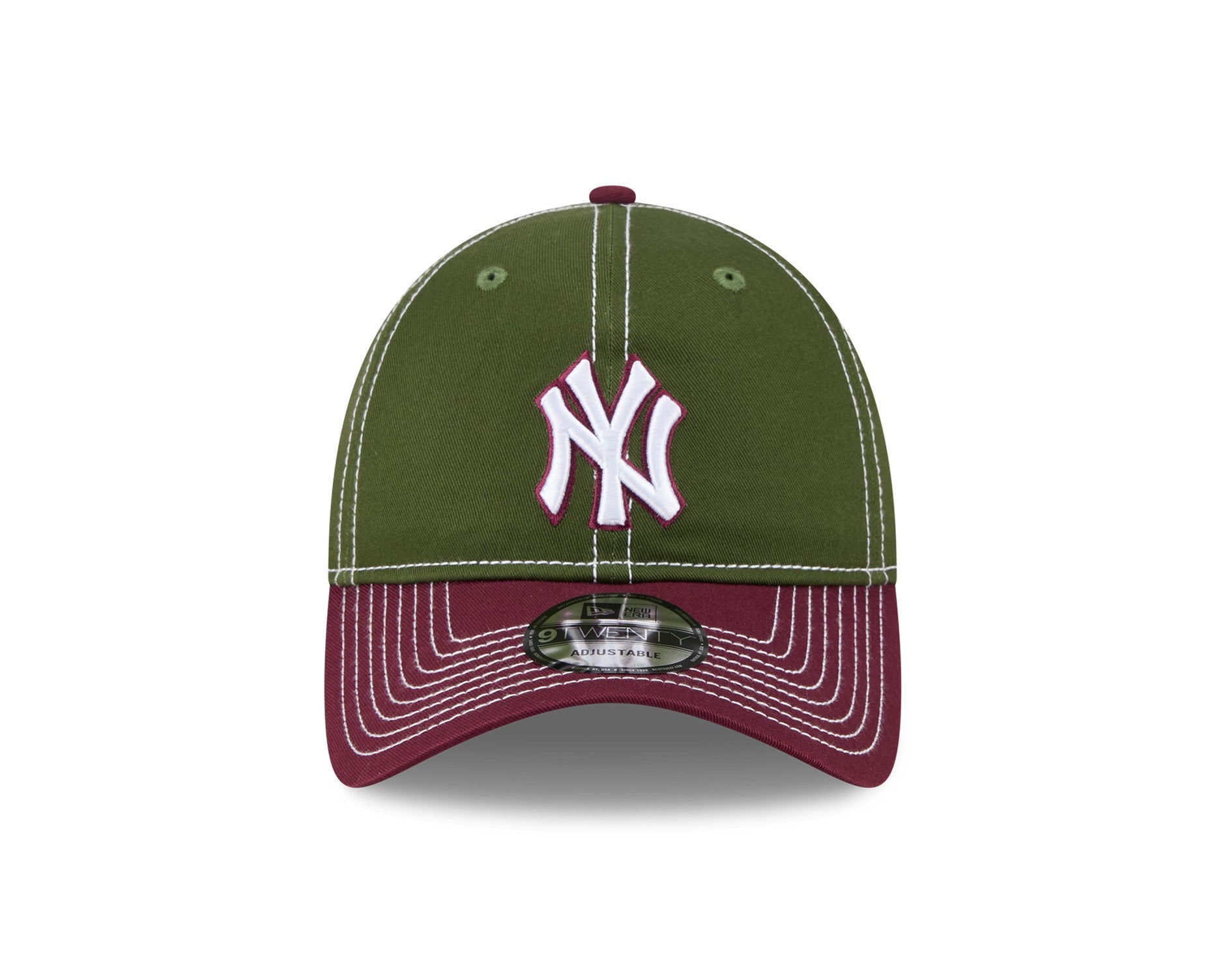 New Era 9Twenty MLB Seasonal 2Tone New York Yankees Rifle Green/Frosted Burgundy