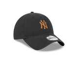 New Era 9Twenty MLB Washed Earth Tones New York Yankees Black