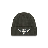 New Era Beanie AFL 2025 Dusty Charcoal Essendon Bombers