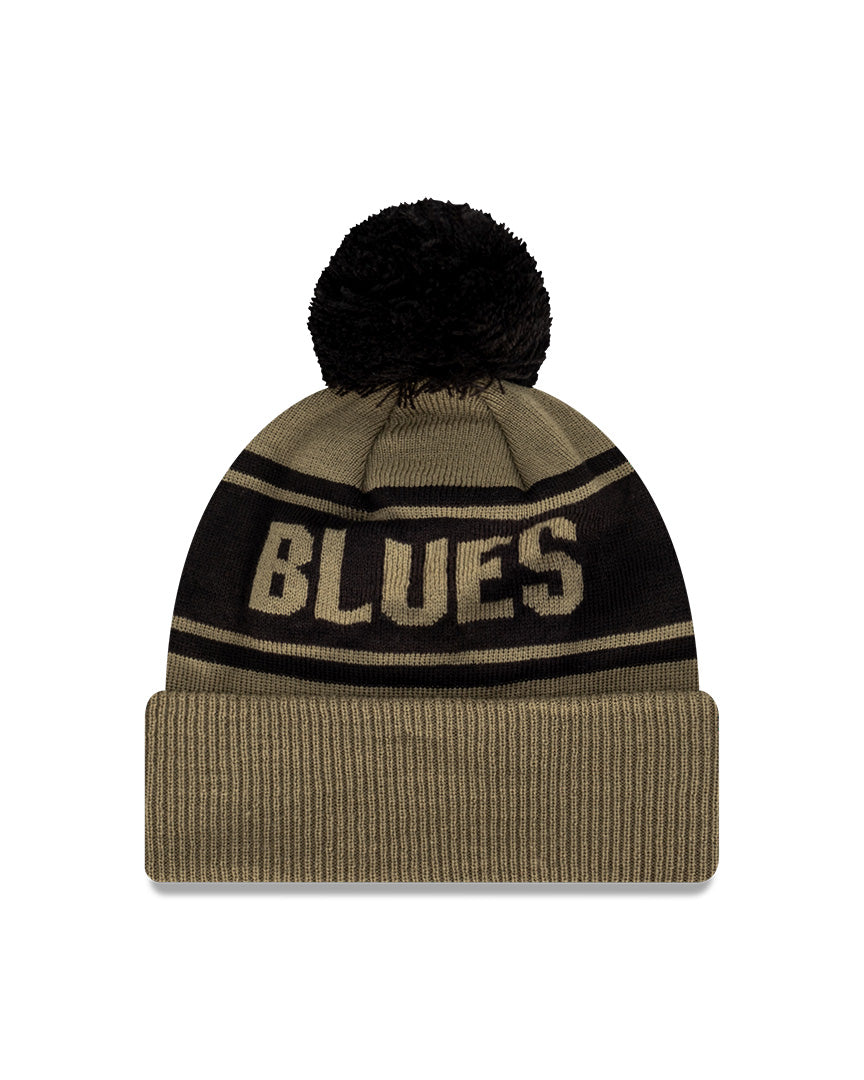 New Era Beanie AFL Olive Carlton Blues