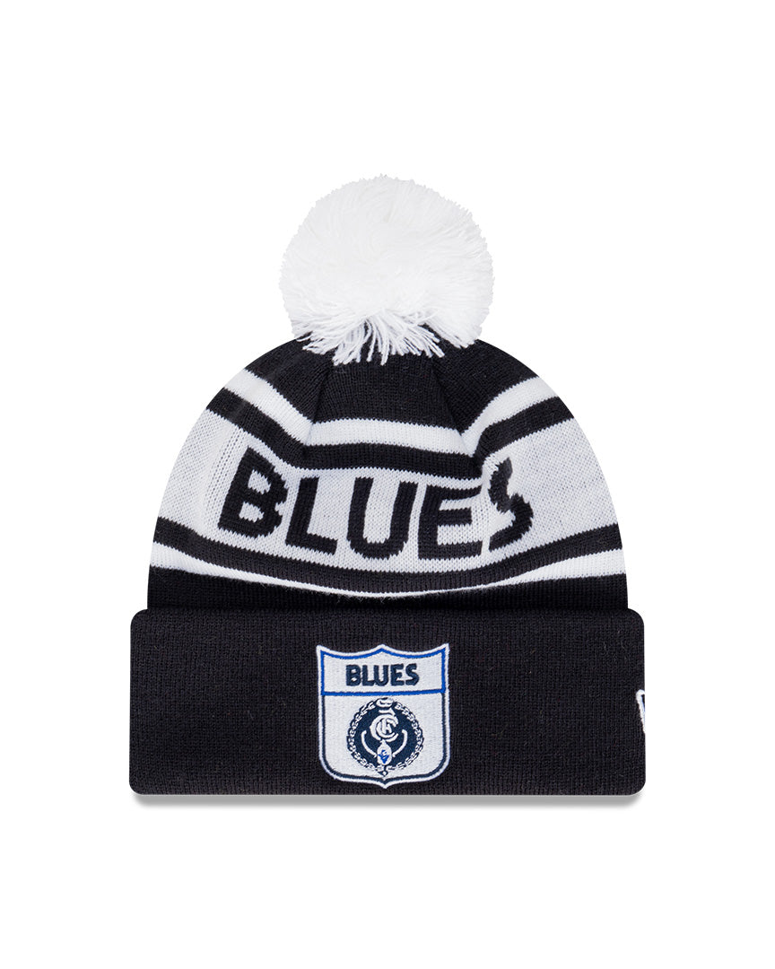 New Era Beanie AFL Retro Spell Out Carlton Blues