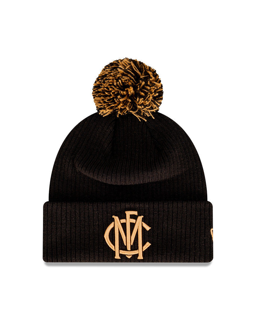 New Era Beanie AFL WC23 Melbourne Demons Black/Wheat