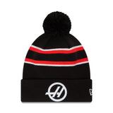 New Era Beanie F1 HAAS Team Black Scarlet