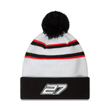 New Era Beanie F1 HAAS Team Nico Hulkenberg 27 White Black