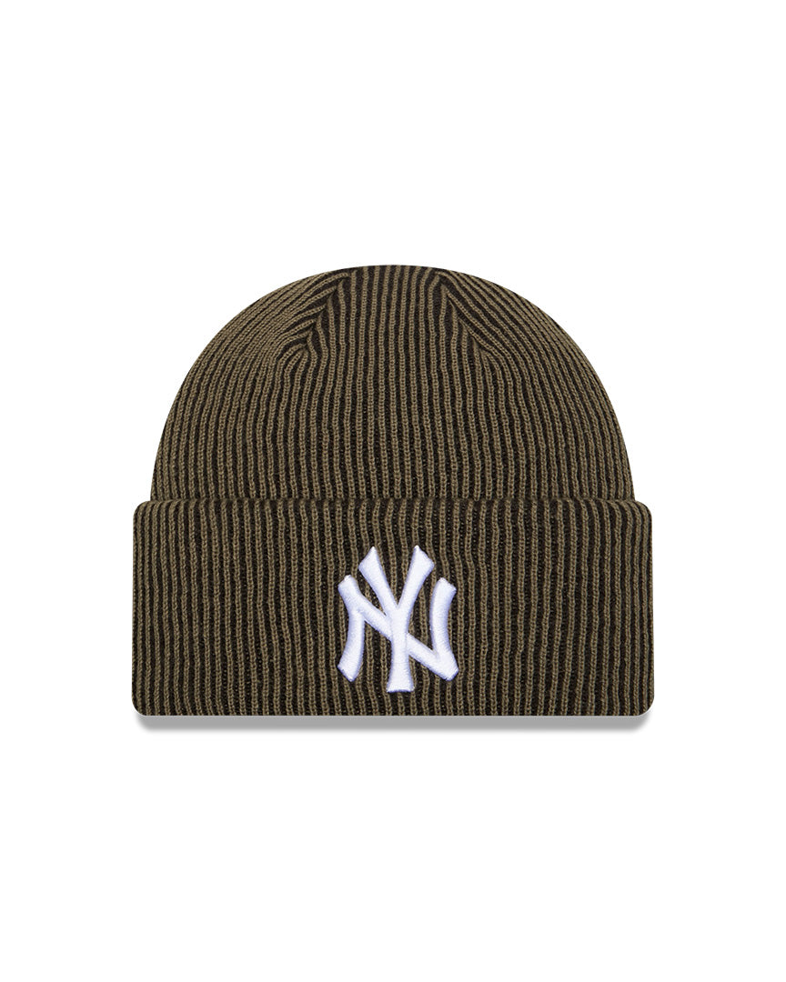 New Era Beanie MLB Fisherman Pinstripe New York Yankees New Olive/Black