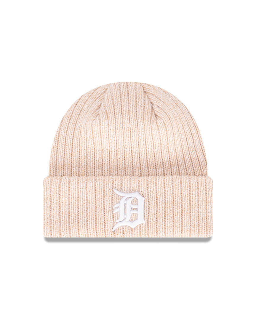 New Era Beanie MLB Oatmeal Speckle Detroit Tigers