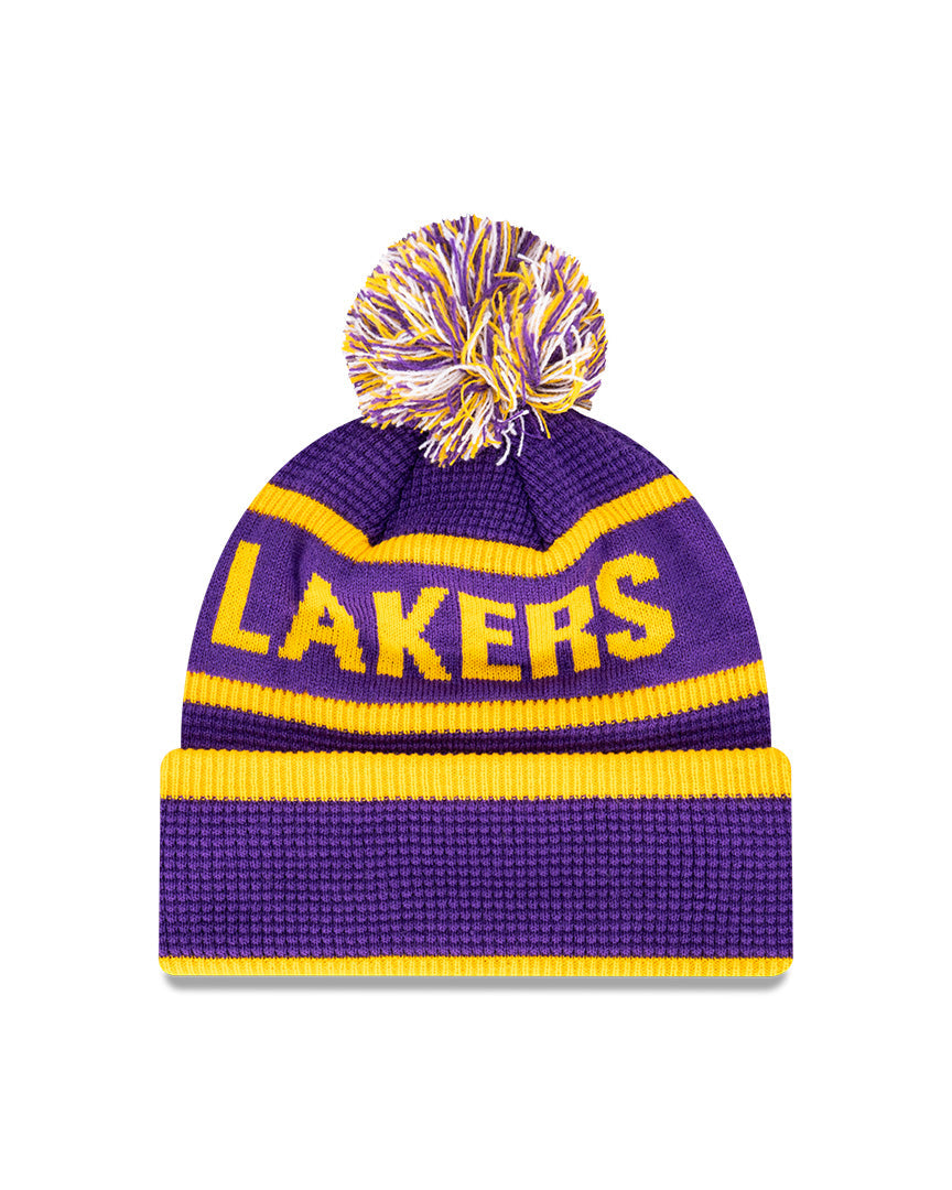New Era Beanie NBA Waffle Wordmark Los Angeles Lakers