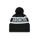 New Era Beanie NRL 2025 Black White Team Brisbane Broncos