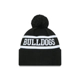 New Era Beanie NRL 2025 Black White Team Canterbury-Bankstown Bulldogs