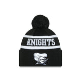 New Era Beanie NRL 2025 Black White Team Newcastle Knights